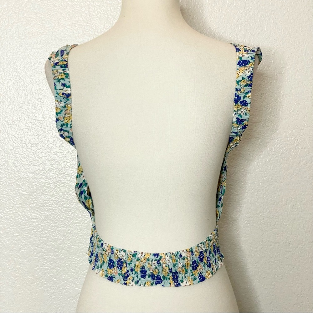 2BELLA Blue Floral Print Top - Picture 2 of 4